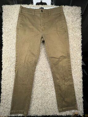 Levi Strauss Brown Tan Men’s Pants 32x30 Straight Leg Dress Pants White Tab